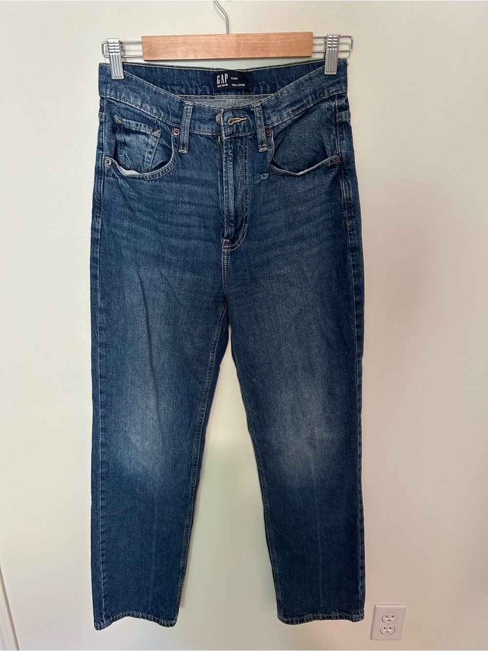 Women's Gap High Rise '90s Loose Jeans Dark Wash Size 2/26